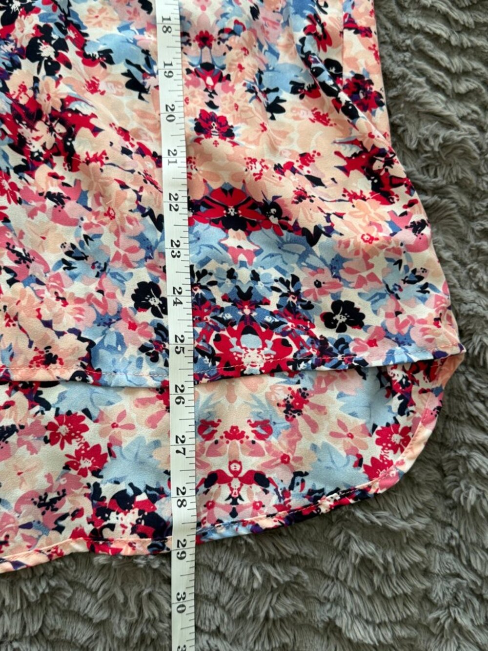 Fleur Bleve Pink Sleeveless V-Neck Floral Blouse Shirt Tunic 2X - Picture 6 of 7
